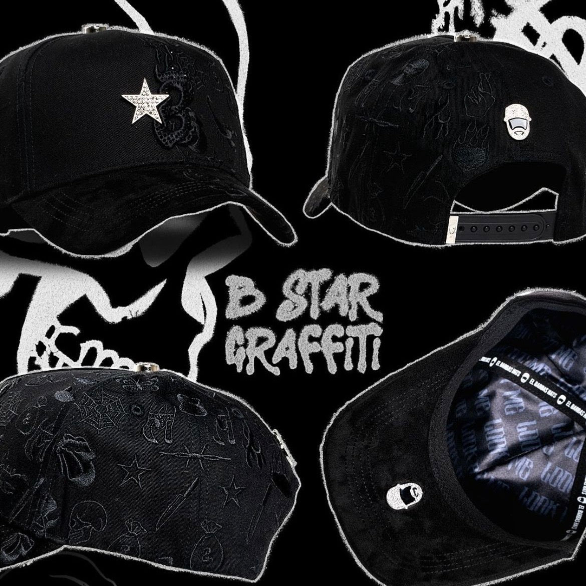 Gorra Barbas Hats “B STAR GRAFFITI”