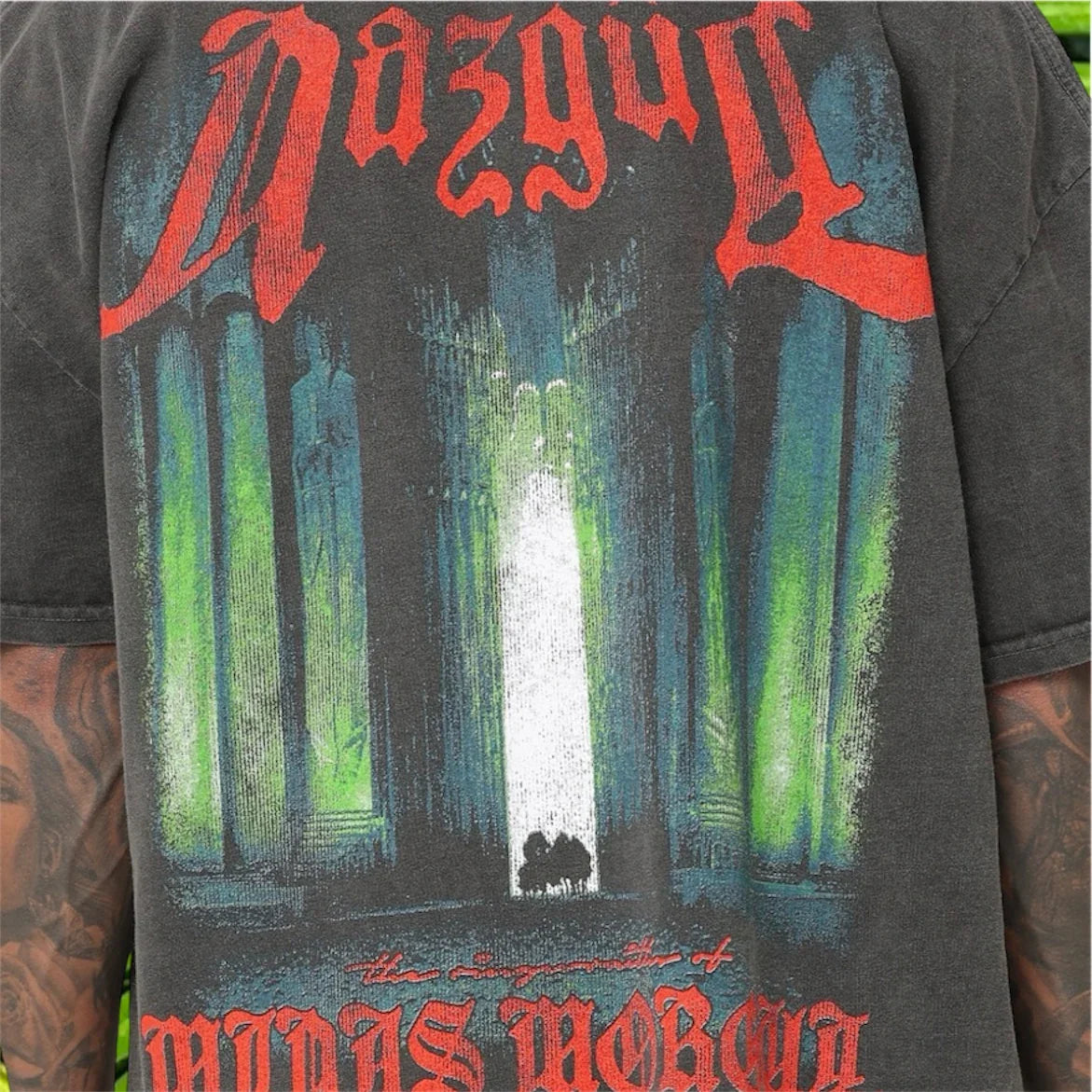 Playera American Thrift x Señor de los AnillosOversize