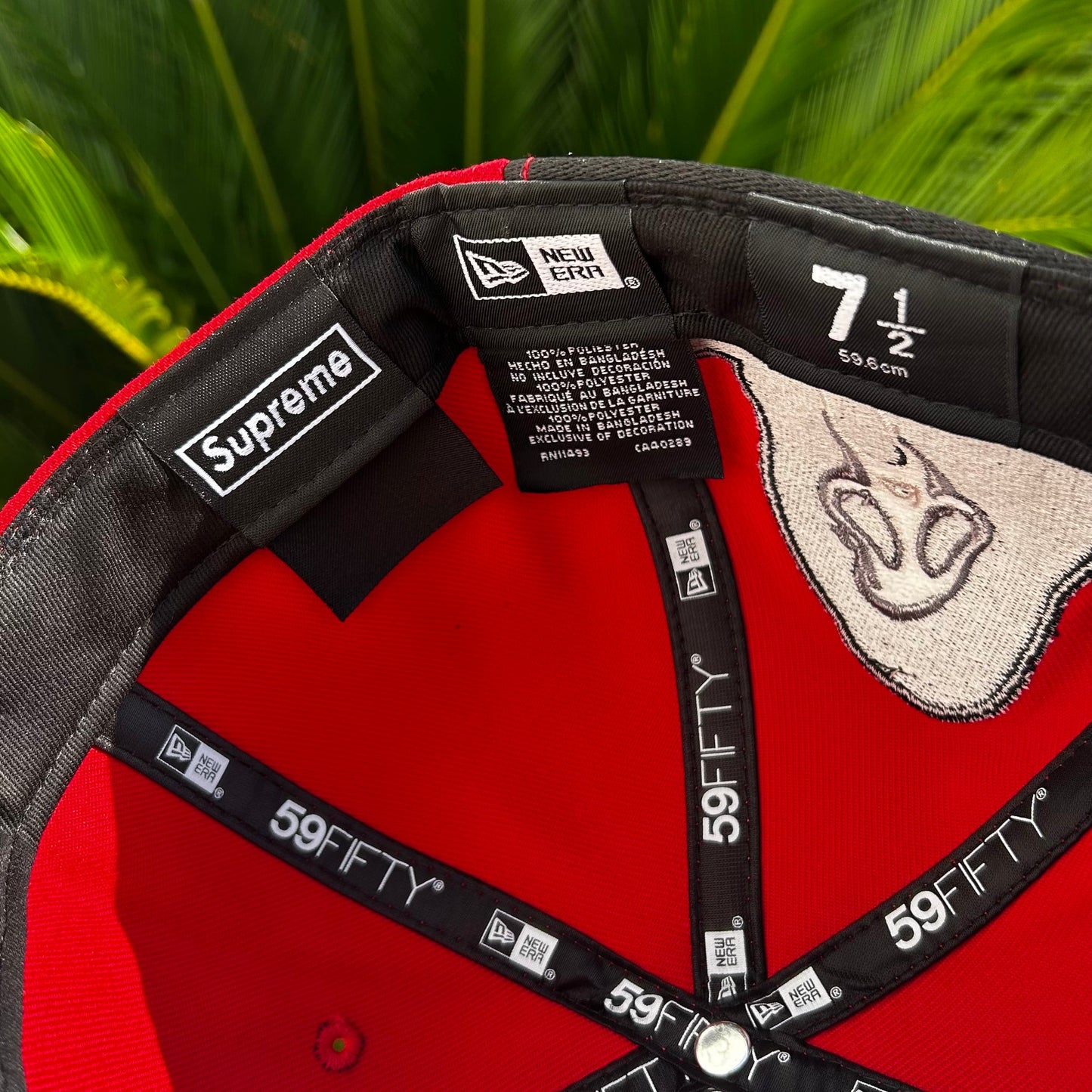 Gorra Exclusiva New Era x Supreme Gosthface Roja - 7 1/2 / Rojo