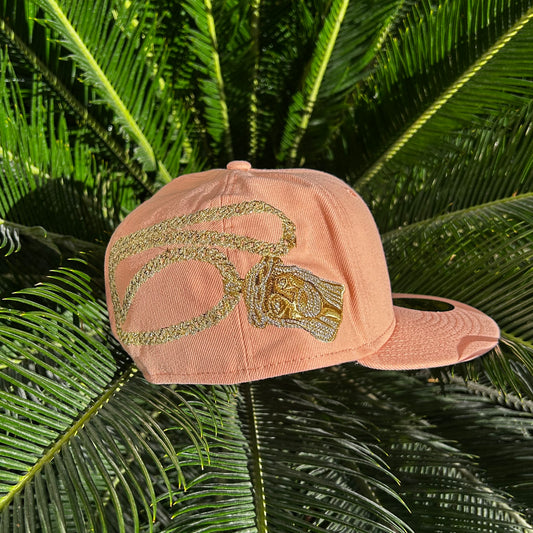 Gorra Exclusiva New Era x Supreme “Jesus Piece” Durazno