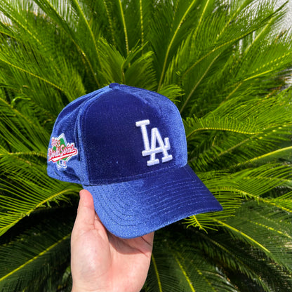 Gorra New Era Exclusiva Dodgers Velvet - Ajustable / Azul