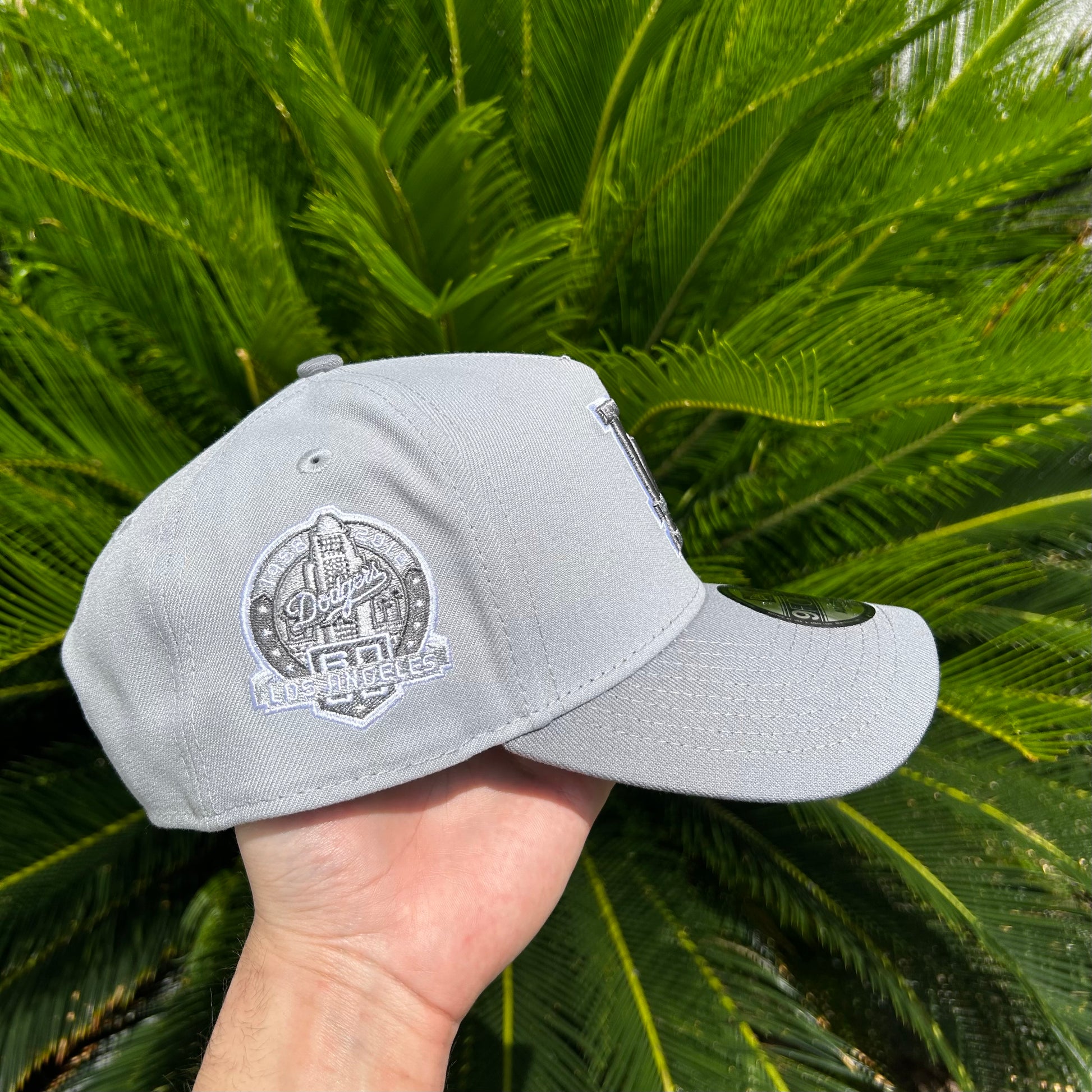 Gorra New Era Exclusiva Dodgers Gris - Ajustable