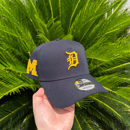 Gorra New Era Exclusiva Detroit Tigers x Michigan State - Unitalla / Azul/Amarillo