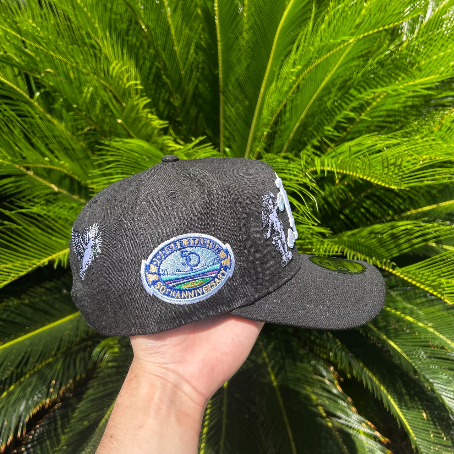 Gorra New Era Exclusiva x Dodgers - Ajustable / Negro/Celeste