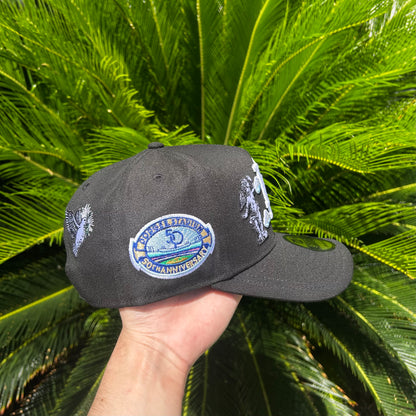 Gorra New Era Exclusiva x Dodgers - Ajustable / Negro/Celeste