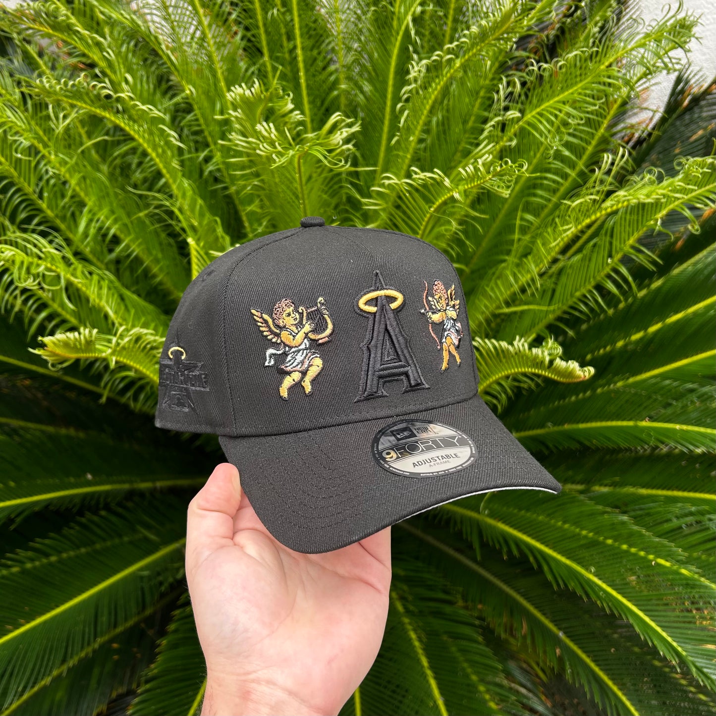 Gorra New Era Exclusiva Anaheim Angels ’Total Black’ - Unitalla / Negro