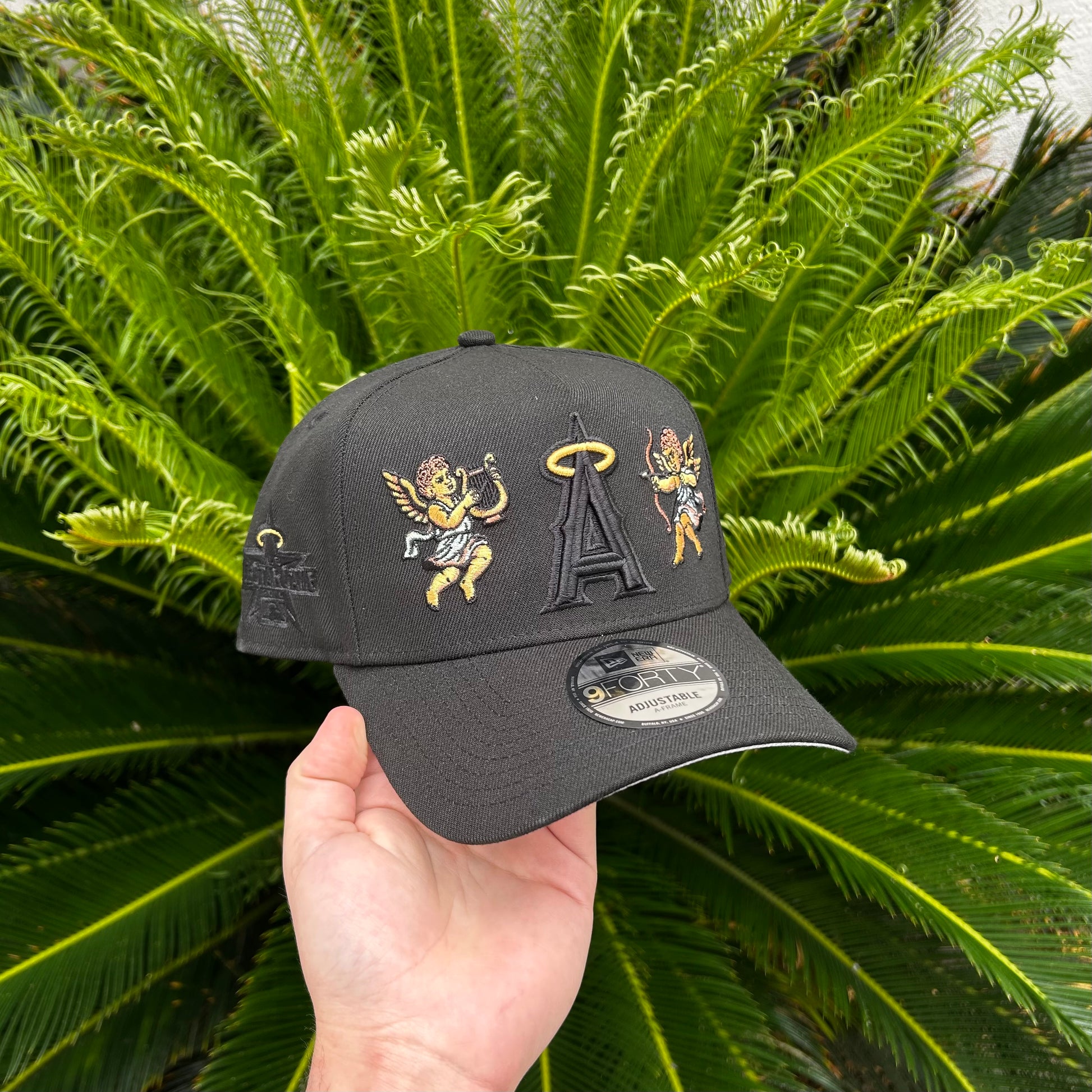 Gorra New Era Exclusiva Anaheim Angels ’Total Black’ - Unitalla / Negro