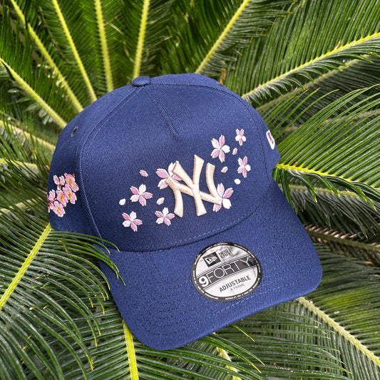 Gorra Exclusiva New York Yankees Sakura Azul