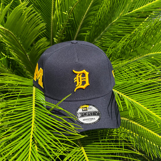 Gorra New Era Exclusiva Detroit Tigers x Michigan State - Unitalla / Azul/Amarillo