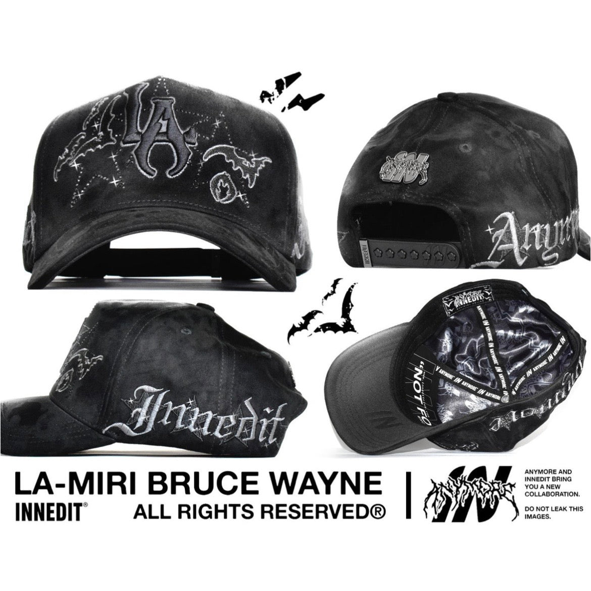 Gorra Innedit “LA-MIRI BRUCE WAYNE” FULL SET