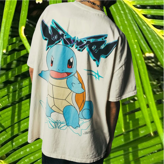 Playera Loiter x Pokemon “Squirtle” Oversize