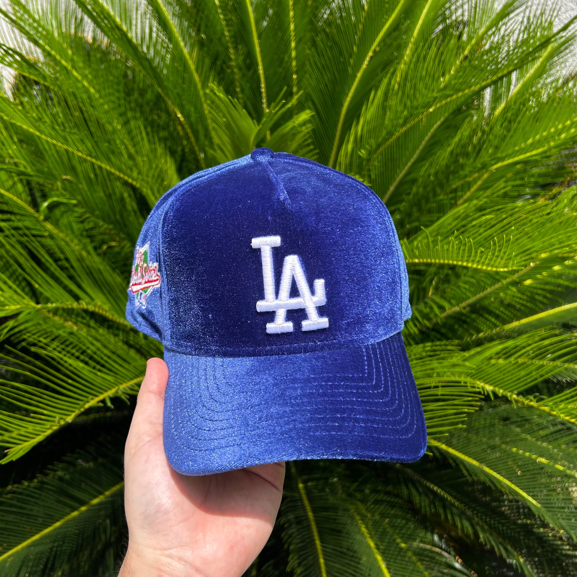 Gorra New Era Exclusiva Dodgers Velvet - Ajustable / Azul