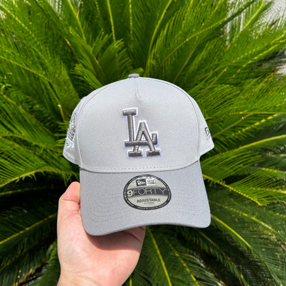 Gorra New Era Exclusiva Dodgers Gris - Ajustable