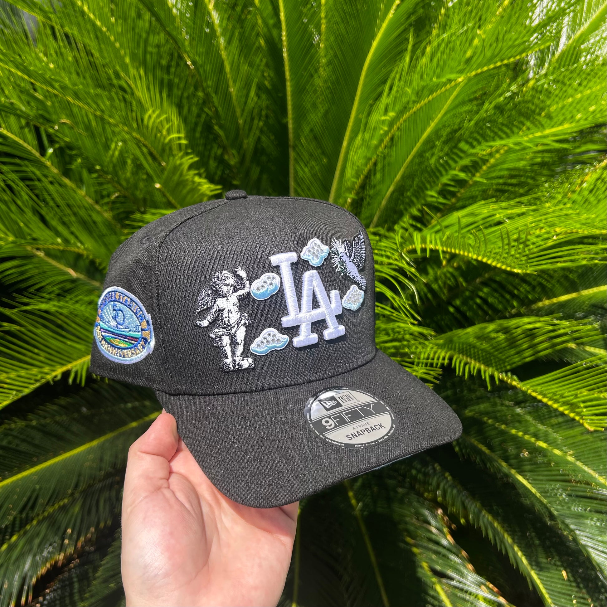 Gorra New Era Exclusiva x Dodgers - Ajustable / Negro/Celeste
