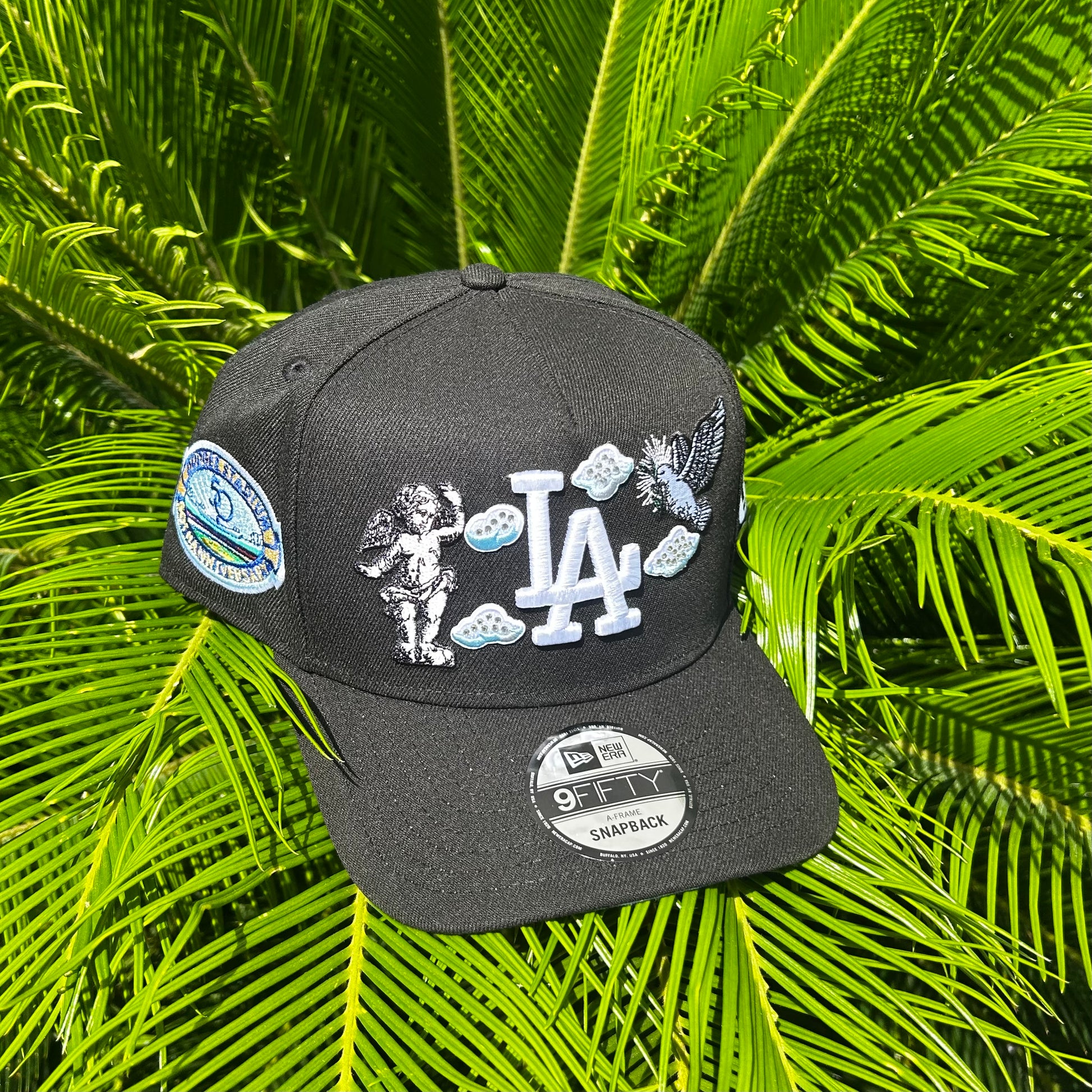 Gorra New Era Exclusiva x Dodgers - Ajustable / Negro/Celeste