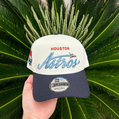 Gorra New Era Exclusiva Astros Retro - Unitalla / Blanco/Azul