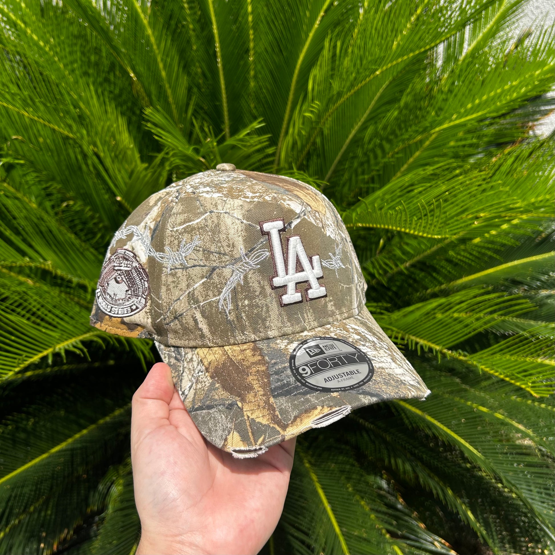 Gorra New Era Exclusiva Dodgers RealTree ’Unstitched’ - Unitalla