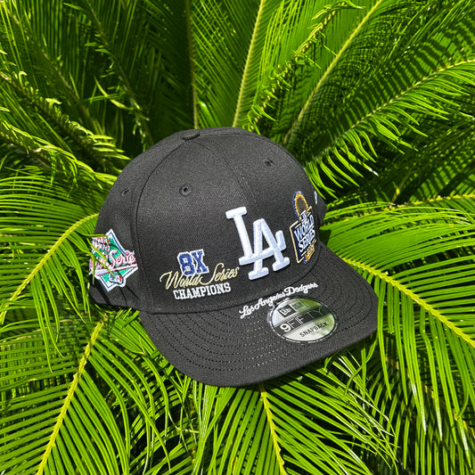 Gorra New Era Exclusiva x Dodgers 9Fifty - Ajustable / Negro/Rojo