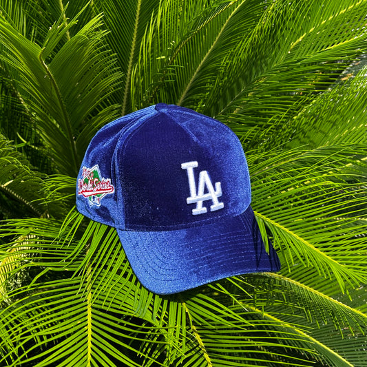 Gorra New Era Exclusiva Dodgers Velvet - Ajustable / Azul