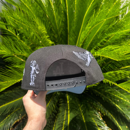 Gorra New Era Exclusiva x Dodgers - Ajustable / Negro/Celeste