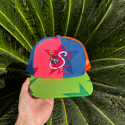 Gorra New Era x Savior Worldwide “Neon Star Pinwheel”