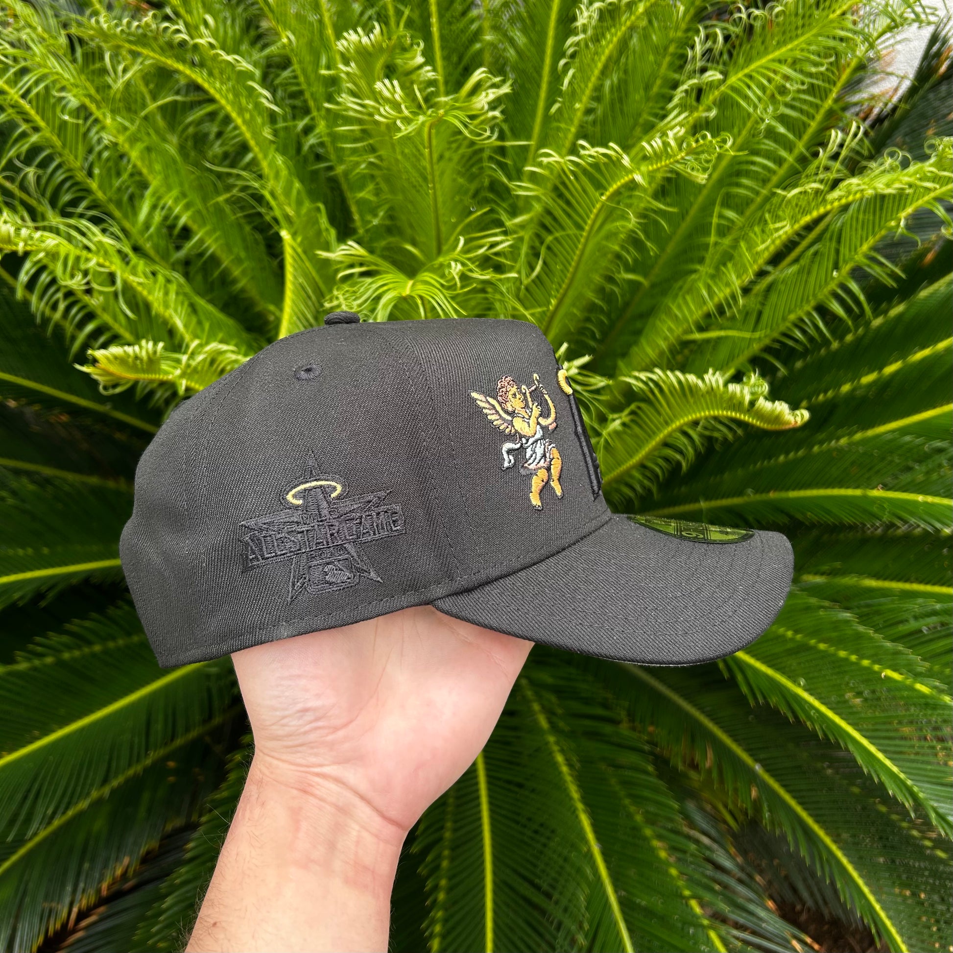 Gorra New Era Exclusiva Anaheim Angels ’Total Black’ - Unitalla / Negro