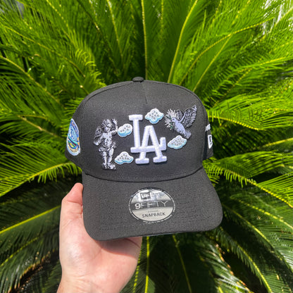 Gorra New Era Exclusiva x Dodgers - Ajustable / Negro/Celeste