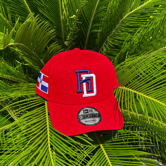 Gorra New Era Exclusiva ’RD’ Republica Dominicana - Unitalla / Rojo