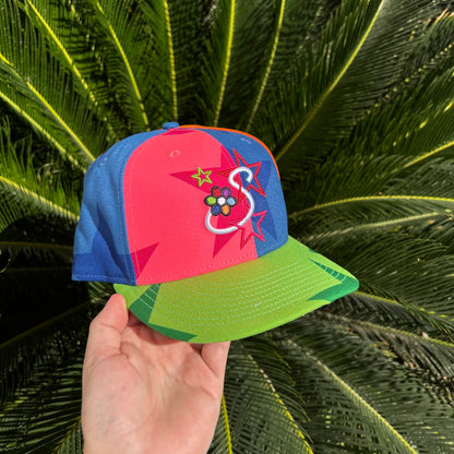 Gorra New Era x Savior Worldwide “Neon Star Pinwheel”