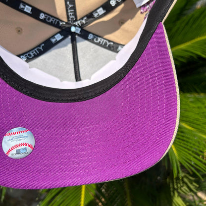 Gorra Exclusiva Dodgers Ohtani - Ajustable / Beige/Violeta