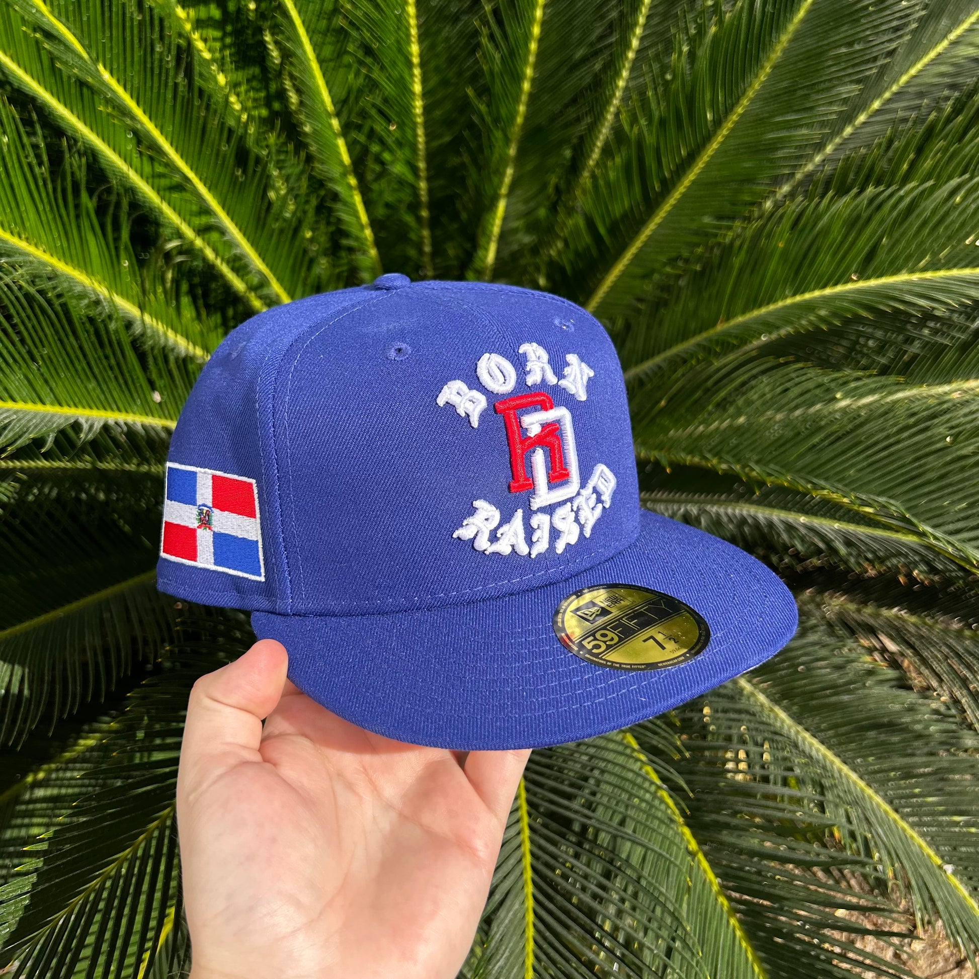 Gorra Exclusiva New Era x Born Raised Republica Dominicana - 7 1/2 / Azul