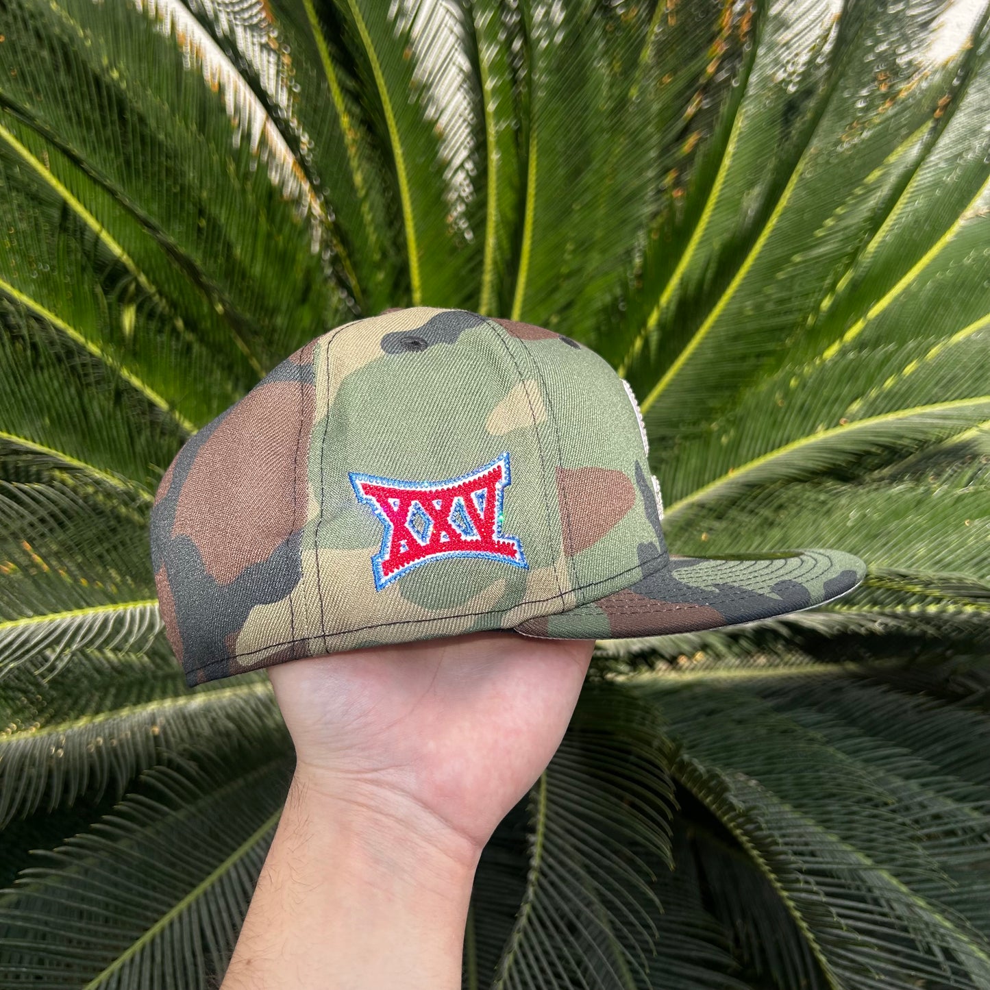 Gorra Exclusiva New Era x Supreme Swarovski Cammo - 7 3/8