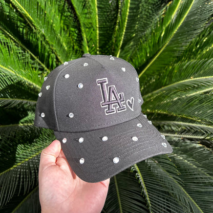 Gorra New Era Exclusiva Dodgers Bling - Ajustable / Negro