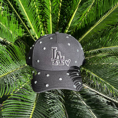Gorra New Era Exclusiva Dodgers Bling - Ajustable / Negro