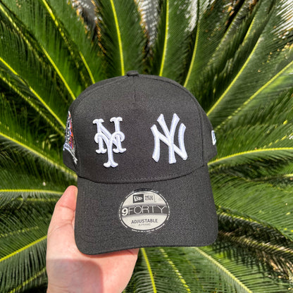Gorra New Era Exclusiva NY Mets x Yankees - Unitalla / Negro/Blanco
