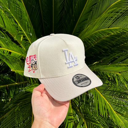 Gorra Exclusiva Dodgers Ohtani White - Ajustable / Blanco/Gris