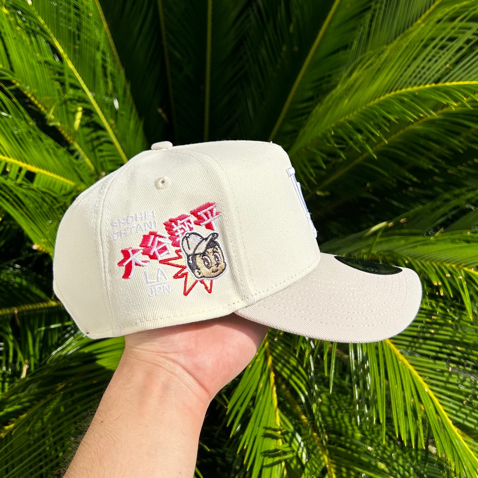 Gorra Exclusiva Dodgers Ohtani White - Ajustable / Blanco/Gris