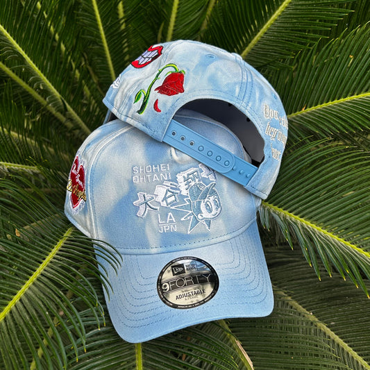 Gorra Exclusiva New Era 9Forty x Ohtani “San Valentin” - Ajustable / Celeste
