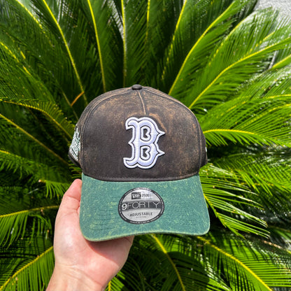 Gorra Exclusiva New Era Boston ’Bleach’ - Unitalla / Negro/Verde