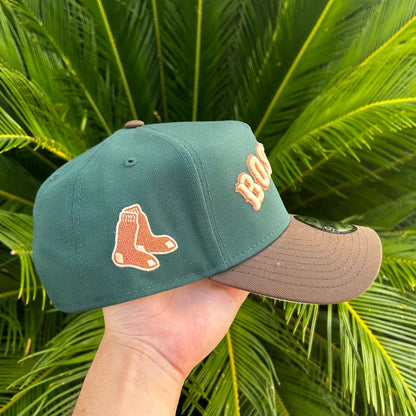 Gorra Exclusiva New Era Boston Retro - Unitalla / Verde/Cafe