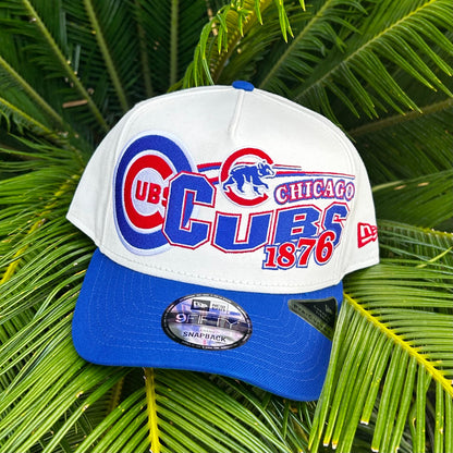 Gorra Exclusiva New Era Chicago Cubs Retro 9Fifty - Unitalla / Blanco/Azul