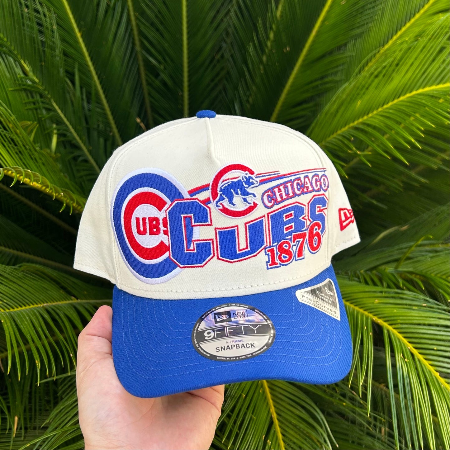Gorra Exclusiva New Era Chicago Cubs Retro 9Fifty - Unitalla / Blanco/Azul