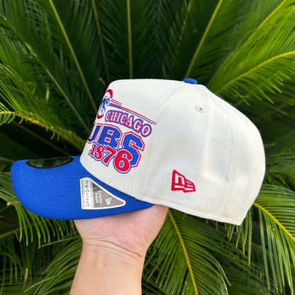 Gorra Exclusiva New Era Chicago Cubs Retro 9Fifty - Unitalla / Blanco/Azul