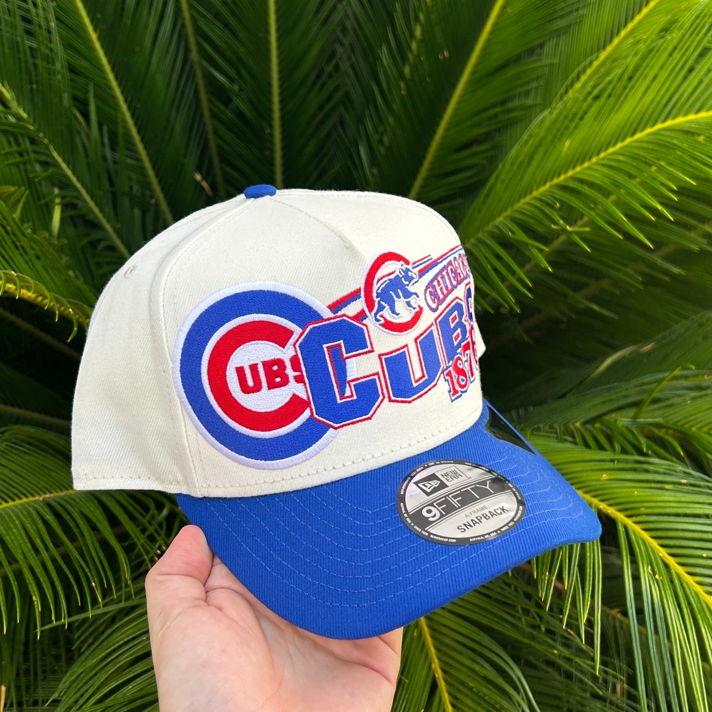 Gorra Exclusiva New Era Chicago Cubs Retro 9Fifty - Unitalla / Blanco/Azul
