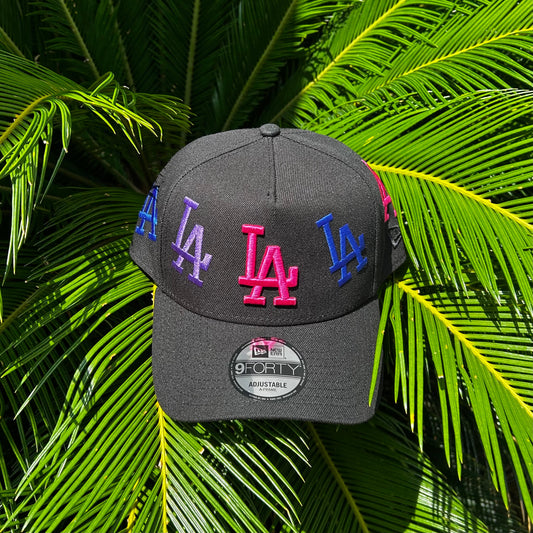 Gorra Exclusiva New Era Dodgers ’LALALA Multilogo’ - Unitalla / Negro