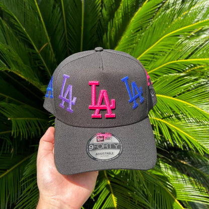 Gorra Exclusiva New Era Dodgers ’LALALA Multilogo’ - Unitalla / Negro