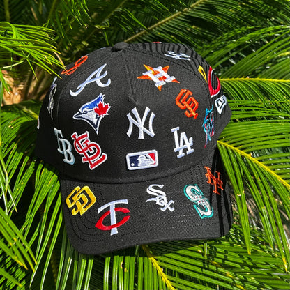 Gorra Exclusiva New Era x MLB All Over - Unitalla / Negro