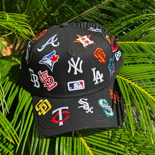 Gorra Exclusiva New Era x MLB All Over - Unitalla / Negro