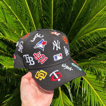 Gorra Exclusiva New Era x MLB All Over - Unitalla / Negro