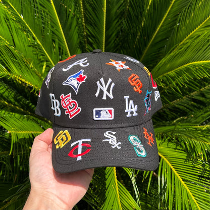 Gorra Exclusiva New Era x MLB All Over - Unitalla / Negro